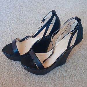Black sandals new never used